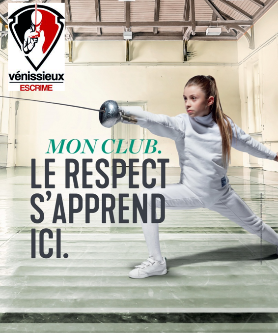 affiche epee campagne rentree 2018 venissieux logo